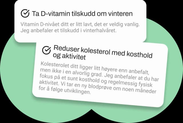 Personlige anbefalinger fra lege
