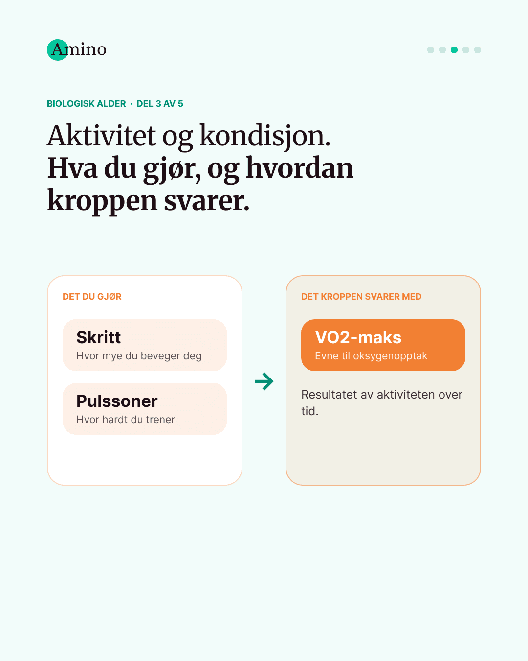 Biologisk alder, aktivitet og kondisjon